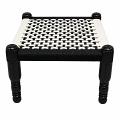 Traditional Indian Style Wooden Chowki / Ottoman / Foot Stool - 1 Pc